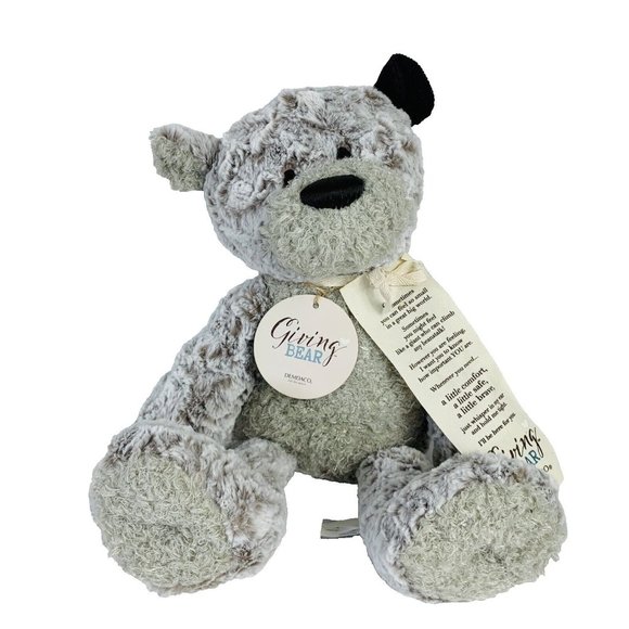 Demdaco Giving Teddy Bear Gift 17” Plush Get Well Inspirational Thinking Of You